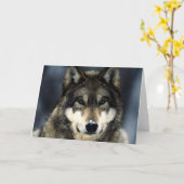 Wolf Karte (Gelbe Blume)