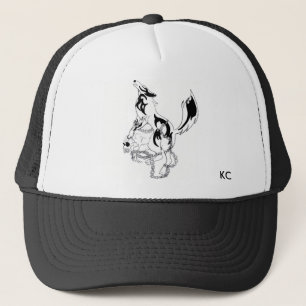 Wolf kc (kirie Stoffe) Truckerkappe