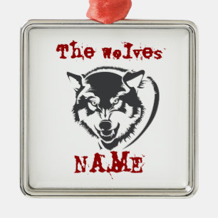 Wolf Keramik-Ornament Ornament Aus Metall