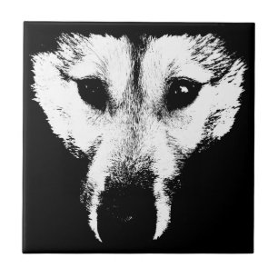 Wolf Keramik Tile Wolf Pup Schlittenhunde Decke Fliese