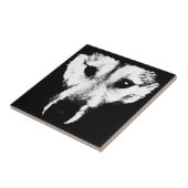 Wolf Keramik Tile Wolf Pup Schlittenhunde Decke Fliese (Seite)