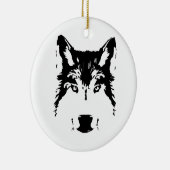 Wolf Keramikornament (Rechts)