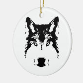 Wolf Keramikornament (Links)