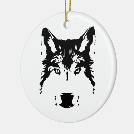 Wolf Keramikornament (Links)