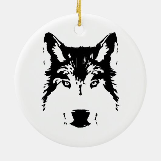 Wolf Keramikornament (Hinten)