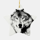 Wolf Keramikornament (Vorne)