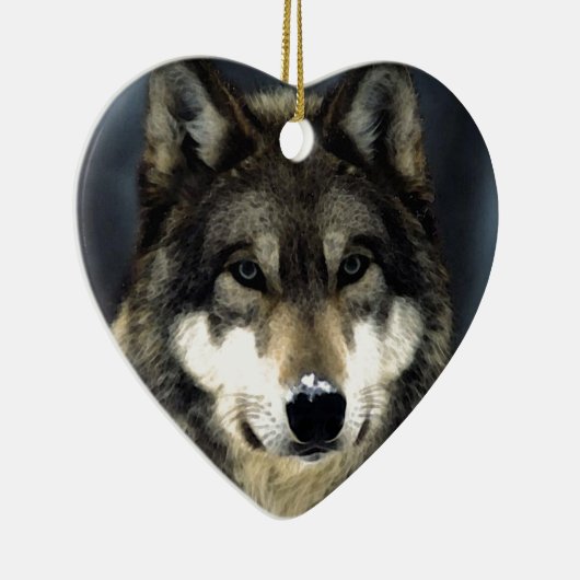 Wolf Keramikornament (Rechts)