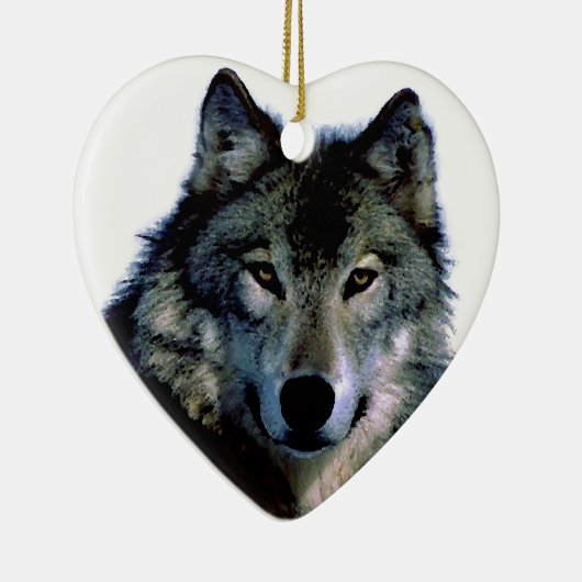 Wolf Keramikornament (Rechts)