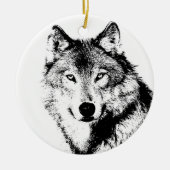 Wolf Keramikornament (Vorne)