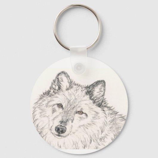 Wolf Key Chain Alpha Female Schlüsselanhänger (Vorderseite)