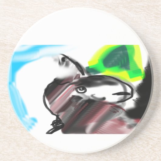 Wolf  kind forest getränkeuntersetzer (Vorne)