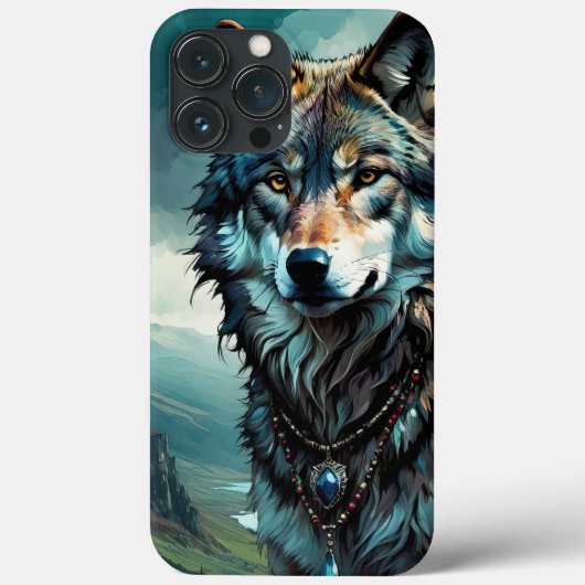 Wolf King Case-Mate iPhone Hülle (Rückseite)