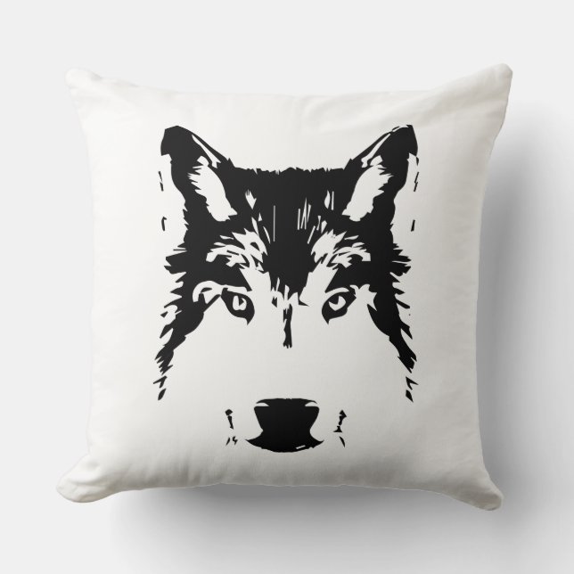 Wolf Kissen (Vorderseite)