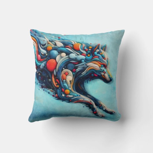 Wolf Kissen (Rückseite)