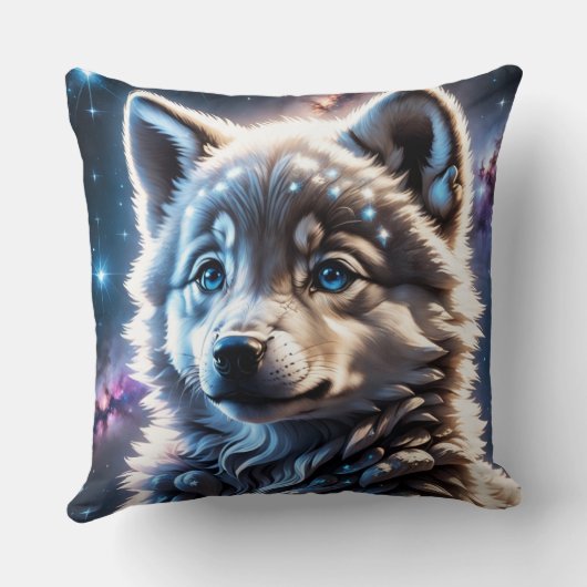 Wolf Kissen (Rückseite)