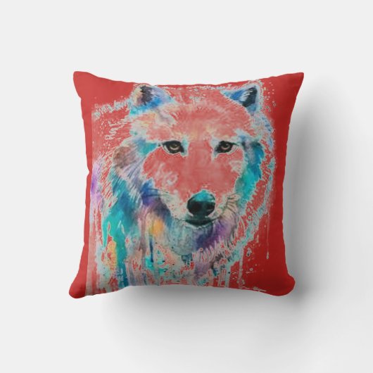 Wolf kissen (Rückseite)