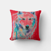 Wolf  kissen (Vorderseite)