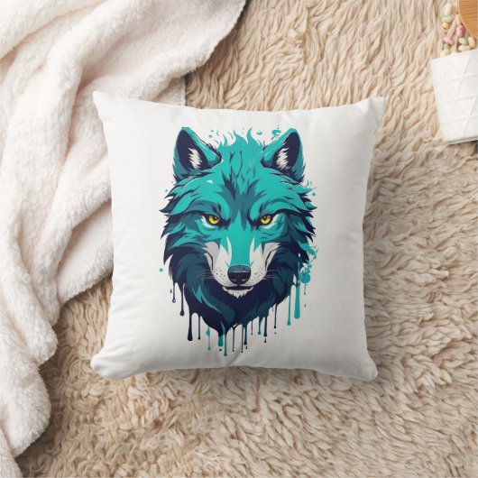 Wolf Kissen (Decke)