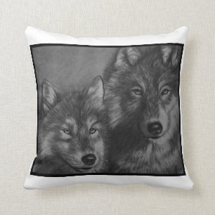 Wolf-Kissen Kissen
