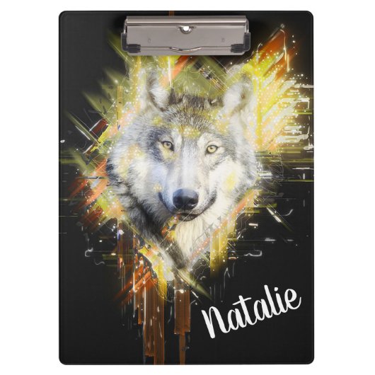 Wolf Klemmbrett (Vorderseite)