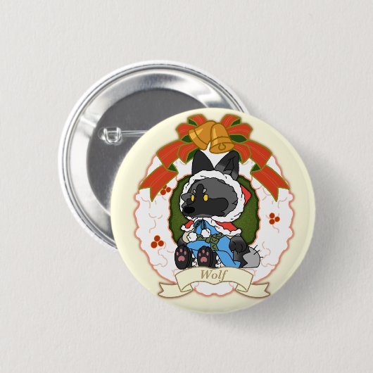 Wolf-Knopf Button (Vorne & Hinten)