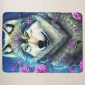 Wolf, König des Waldes Sherpadecke (Vorderseite (Horizontal))