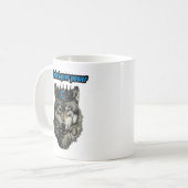 Wolf König, entfessle deine Macht Kaffeetasse (Vorderseite Links)