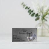 WOLF-KOPF auf der Visitenkarte für Bürstenstahl (Stehend Vorderseite)