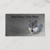 WOLF-KOPF auf der Visitenkarte für Bürstenstahl (Rückseite)