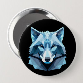 Wolf-Kopf Button