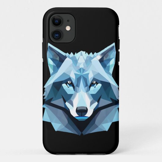 Wolf-Kopf Case-Mate iPhone Hülle (Rückseite)
