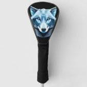 Wolf-Kopf Golf Headcover (Vorderseite)
