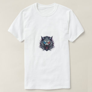 Wolf Kopf Grafik T-Shirt Dark Fantasy Streetwear