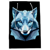Wolf-Kopf Mittlere Geschenktüte (Vorderseite)