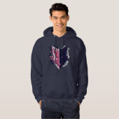 Wolf-Kopfrauchen Hoodie (Vorne ganz)