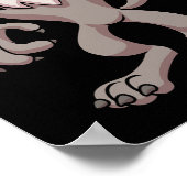 Wolf-Kostüm zu Halloween Werewolf Tiercosplay Poster (Ecke)