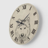 Wolf Kraft Große Wanduhr (Winkel)