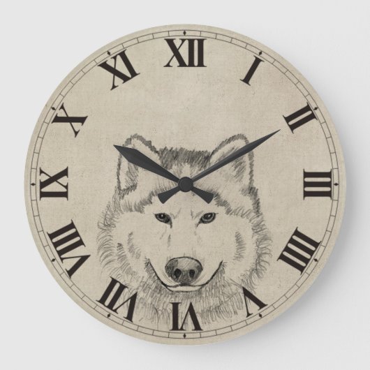 Wolf Kraft Große Wanduhr (Vorderseite)