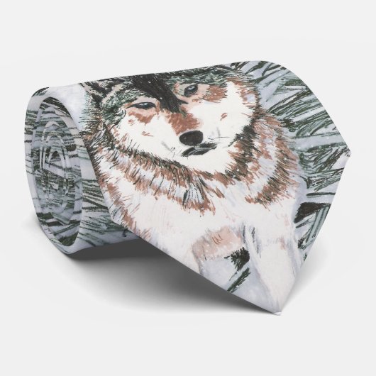 Wolf Krawatte (Gerollt)