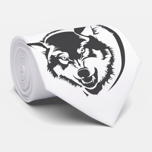 Wolf Krawatte (Gerollt)