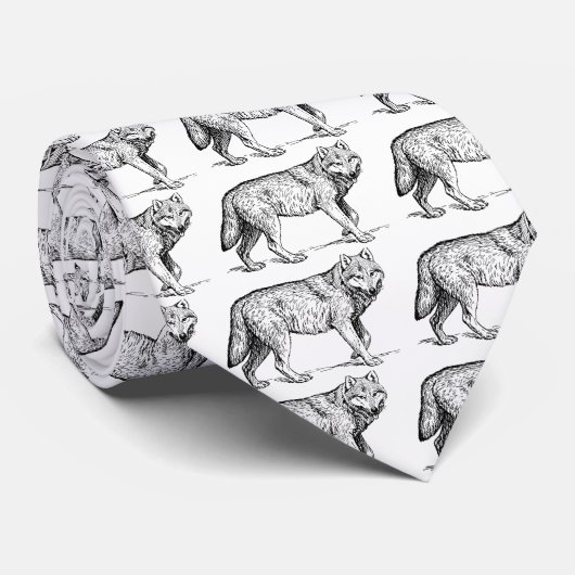Wolf-Krawatte Krawatte (Gerollt)