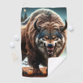 Wolf-Kreatur Golfhandtuch (Insitu)