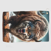 Wolf-Kreatur Golfhandtuch (Horizontal)