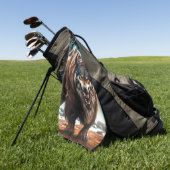 Wolf-Kreatur Golfhandtuch (Gras)