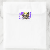 Wolf kühle Freude Quadratischer Aufkleber (Tasche)