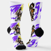 Wolf kühle Freude Socken (Gewinkelt)