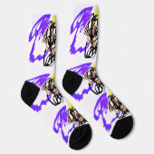 Wolf kühle Freude Socken (Rechts)