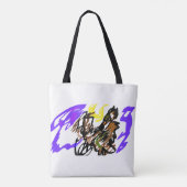 Wolf kühle Freude Tasche (Rückseite)