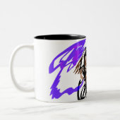 Wolf kühle Freude Zweifarbige Tasse (Links)
