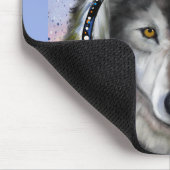 Wolf-Kunst Mousepad (Ecke)